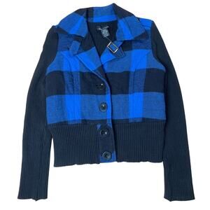 Vintage Sweater Project Women's Warm Sweater Jacket Medium Button Down